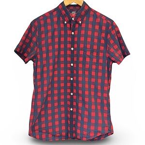 J. Crew New York Light Weight Buffalo Plaid Poplin Short Sleeve Shirt